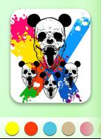 Skulls Coloring Book syot layar 2