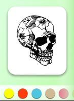 Skulls Coloring Book syot layar 3