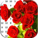 Roses Pixel Art Flowers Color By Number APK