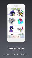 Color By Number Teen Titans Go Pixel Art Games capture d'écran 1