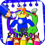 Rainbow Friends coloring Blue