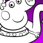 Peppa Pig libro para colorear icono