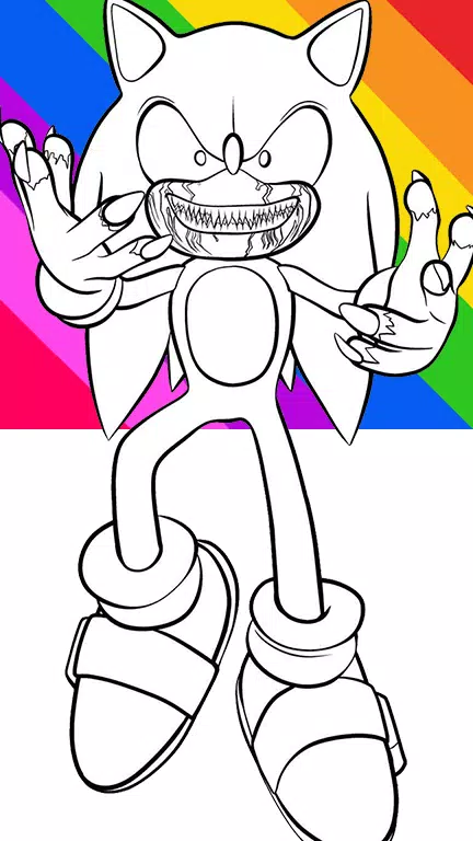 Desenhos de Sonic Exe Para Colorir - Páginas Para Impressão Grátis