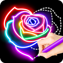 Learn To Draw Glow Flower APK