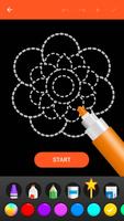 Learn To Draw Glow Flower スクリーンショット 1