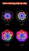 Learn To Draw Glow Flower スクリーンショット 2