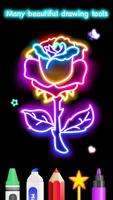 Learn To Draw Glow Flower تصوير الشاشة 3