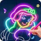 ikon Learn To Draw Glow Princess