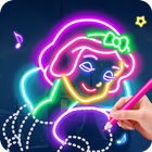 Learn To Draw Glow Princess آئیکن