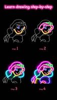 Learn To Draw Glow Princess 스크린샷 2