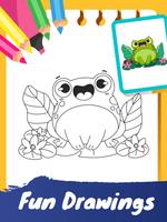 Kids coloring book: Cute animals poster
