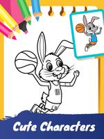 Kids coloring book: Cute animals screenshot 2