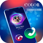 Color Call Screen Call Theme icône