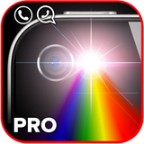 alerta de flash de color torch icono