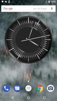 Classic Black Clock Widget Affiche