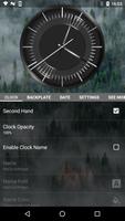 Classic Black Clock Widget capture d'écran 2