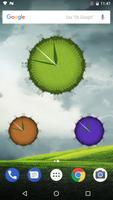 3D Cool Grass Clock Widget 스크린샷 3