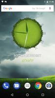 3D Cool Grass Clock Widget 截图 1