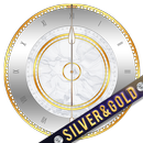 Silver and Gold Clock Widget APK