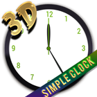 3D Clock Widget for Home Screen icône