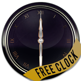3D Luxury Black Clock icône