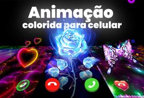 Tela animada, Tela de chamadas - Color Phone Flash Cartaz