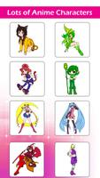 Color By Number - Anime Coloring Book ảnh chụp màn hình 1