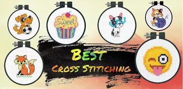 Cross Stitch Coloring book toque em cor por número