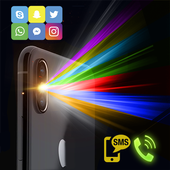 Smart flash on call and sms:smart LED Phone light biểu tượng
