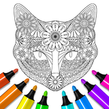 Animais livro para colorir ícone