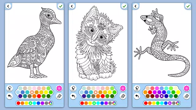 Screenshot 16 for Animal coloring mandala pages