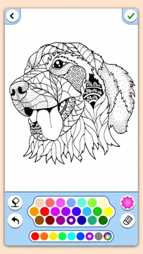 Screenshot 3 for Animal coloring mandala pages