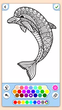 Screenshot 4 for Animal coloring mandala pages