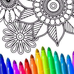 Coloring Book for Adults Icon