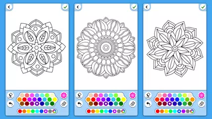 Flowers Mandala coloring book APK download