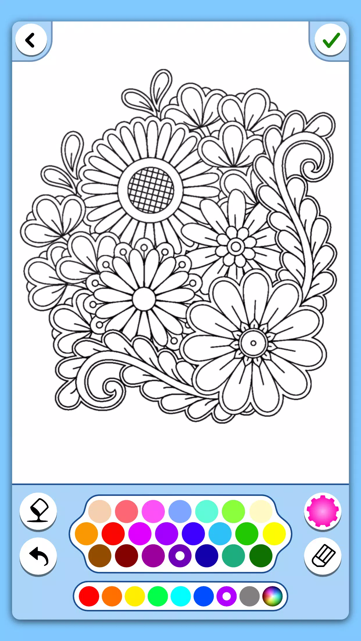 Android İndirme için Çiçek mandala boyama kitabı APK