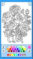 Adult Coloring: Flowers poster