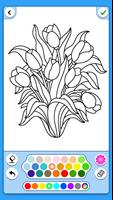 Coloriage adultes: Fleurs capture d'écran 3