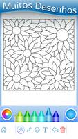Colorir adultos: Flores Cartaz