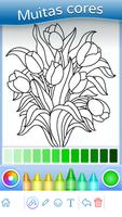 Colorir adultos: Flores imagem de tela 1