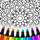 Livro para colorir Mandala ícone