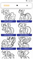 How to draw Little Pony الملصق