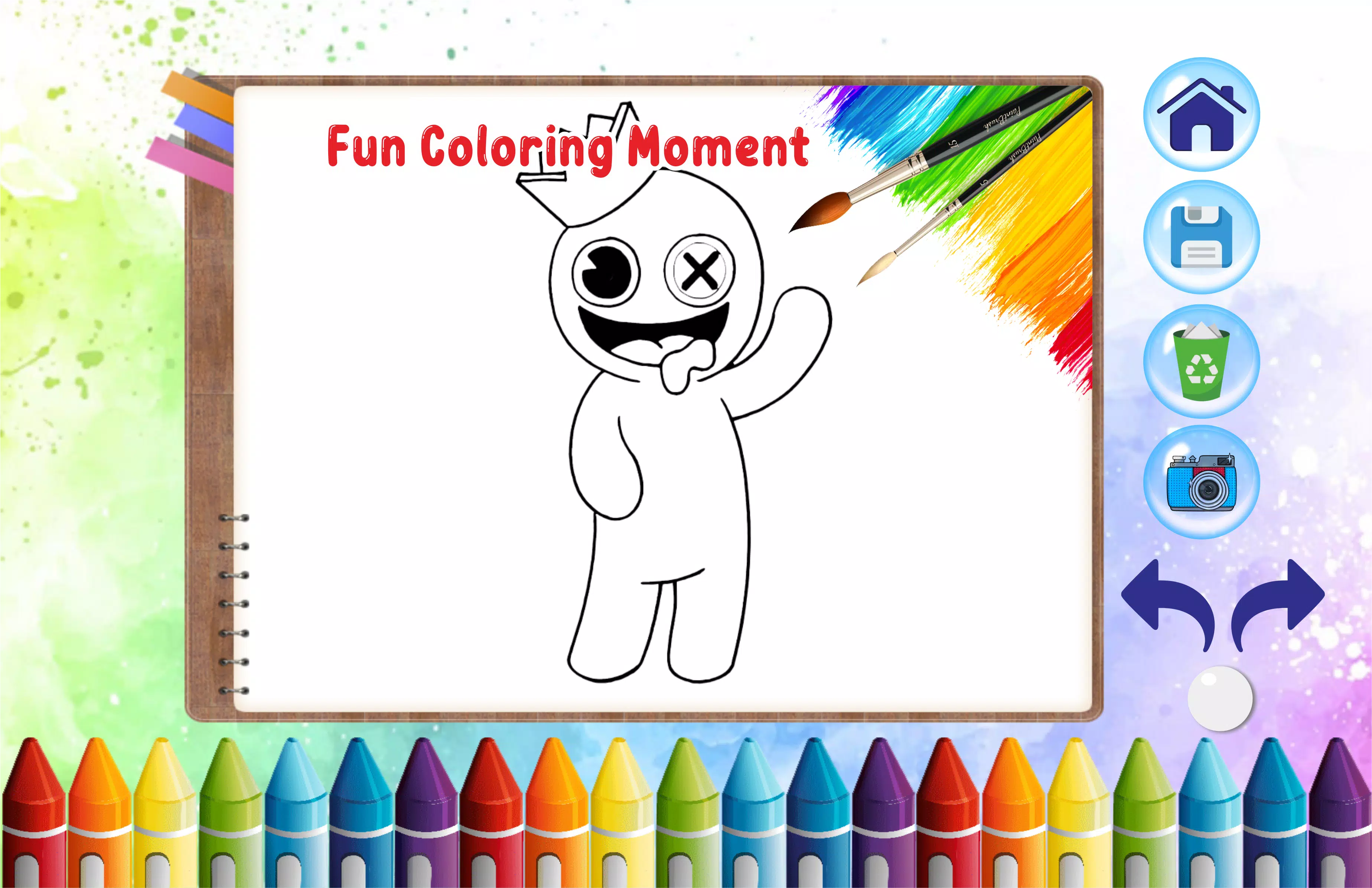 Rainbow Friends - Coloring Pages — juega online gratis en Yandex Games