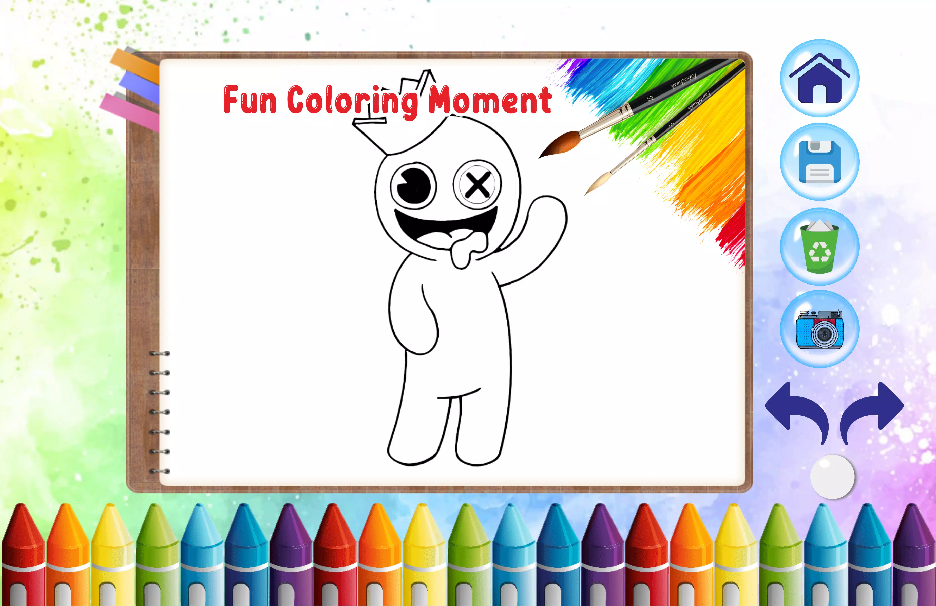 Rainbow Friends Coloring Book 🕹️ Play Now on GamePix