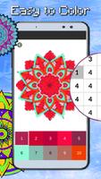 Mandala Coloring By Number:PixelArtColor captura de pantalla 2