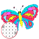 Butterfly Coloring : Color By Number_PixelArt aplikacja