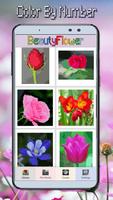 Beauty flowers Landscape Coloring By Number постер