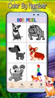 Dog Coloring Color By Number:PixelArt постер