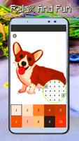 Dog Coloring Color By Number:PixelArt اسکرین شاٹ 3
