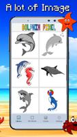Dolphin Coloring Color By Number:PixelArt syot layar 1